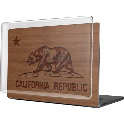 California Wood Flag MacBook Cases